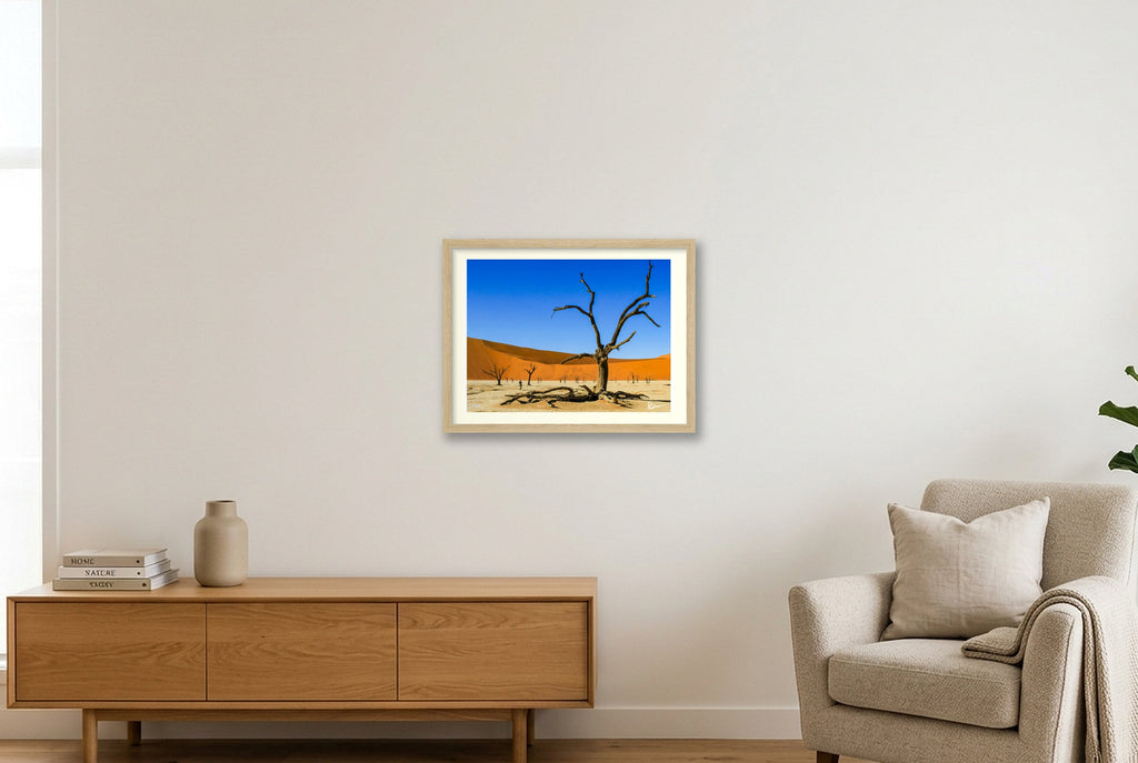 There's A Dead Vlei In My Soup — 40×30cm, 16×12" Oak Frame