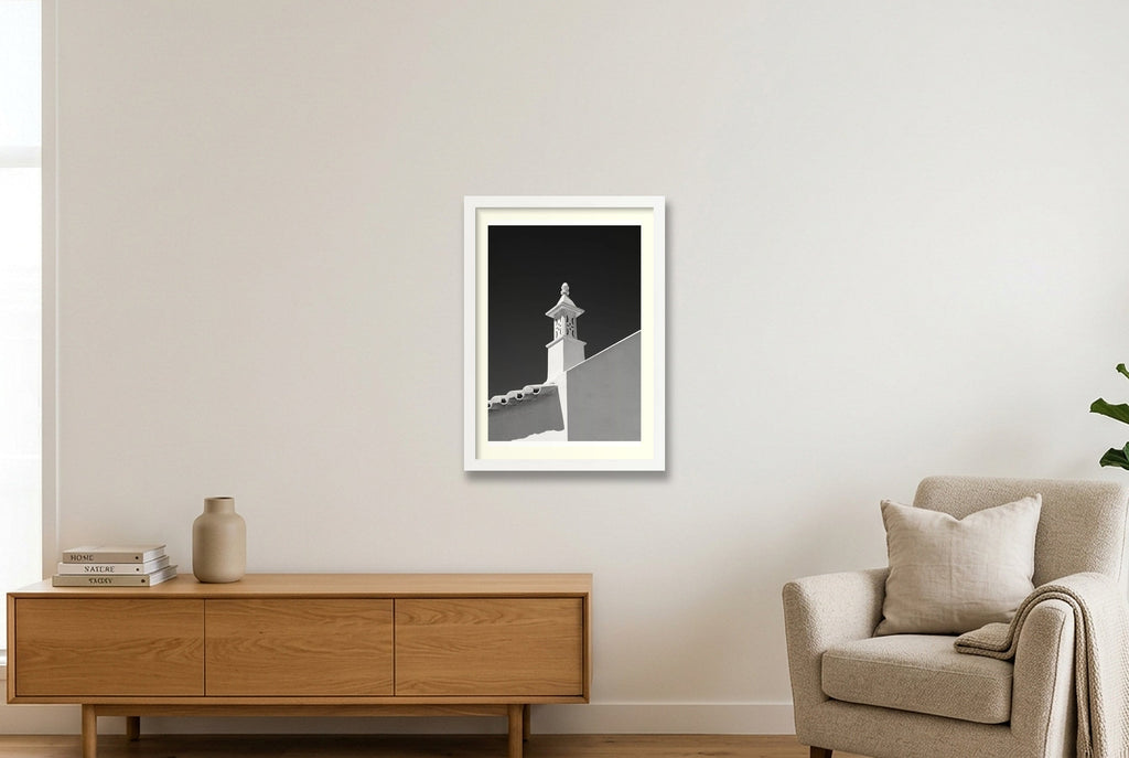 The Chimney One — A3 (30×42cm, 12×17") White Frame