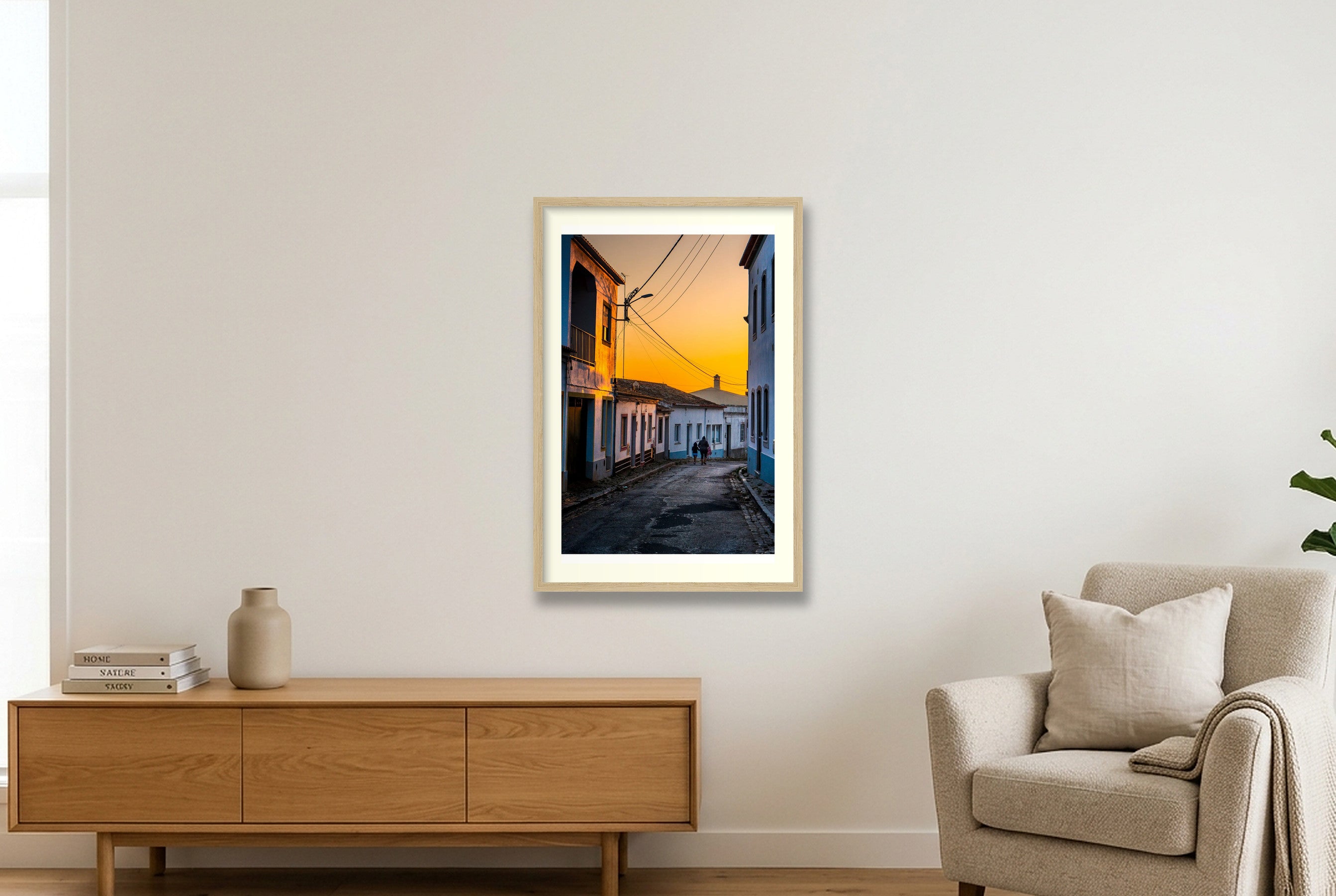 In To The Molten Sunset — 40×60cm, 16×24" Oak Frame