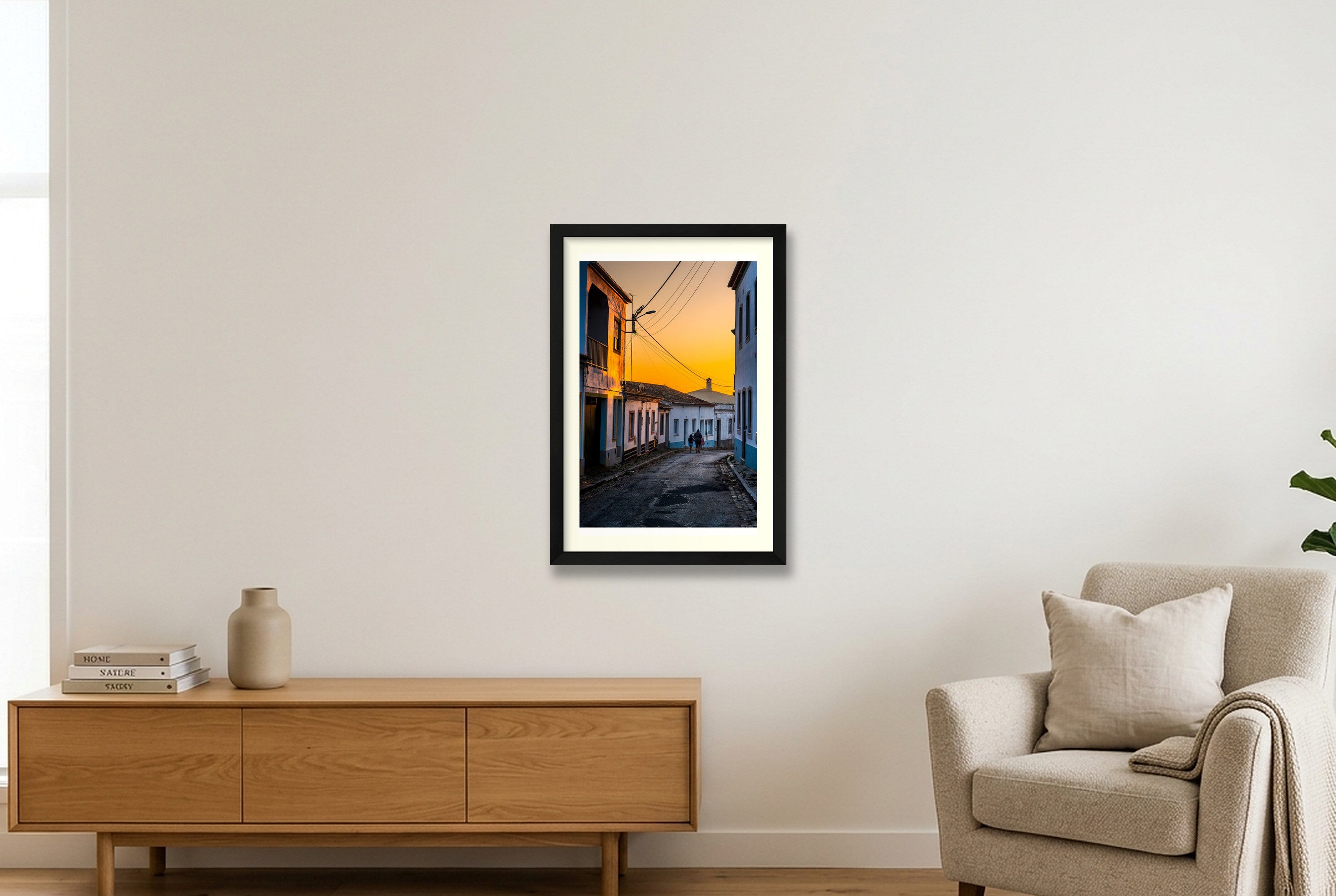 In To The Molten Sunset — 30×45cm, 12×18" Black Frame