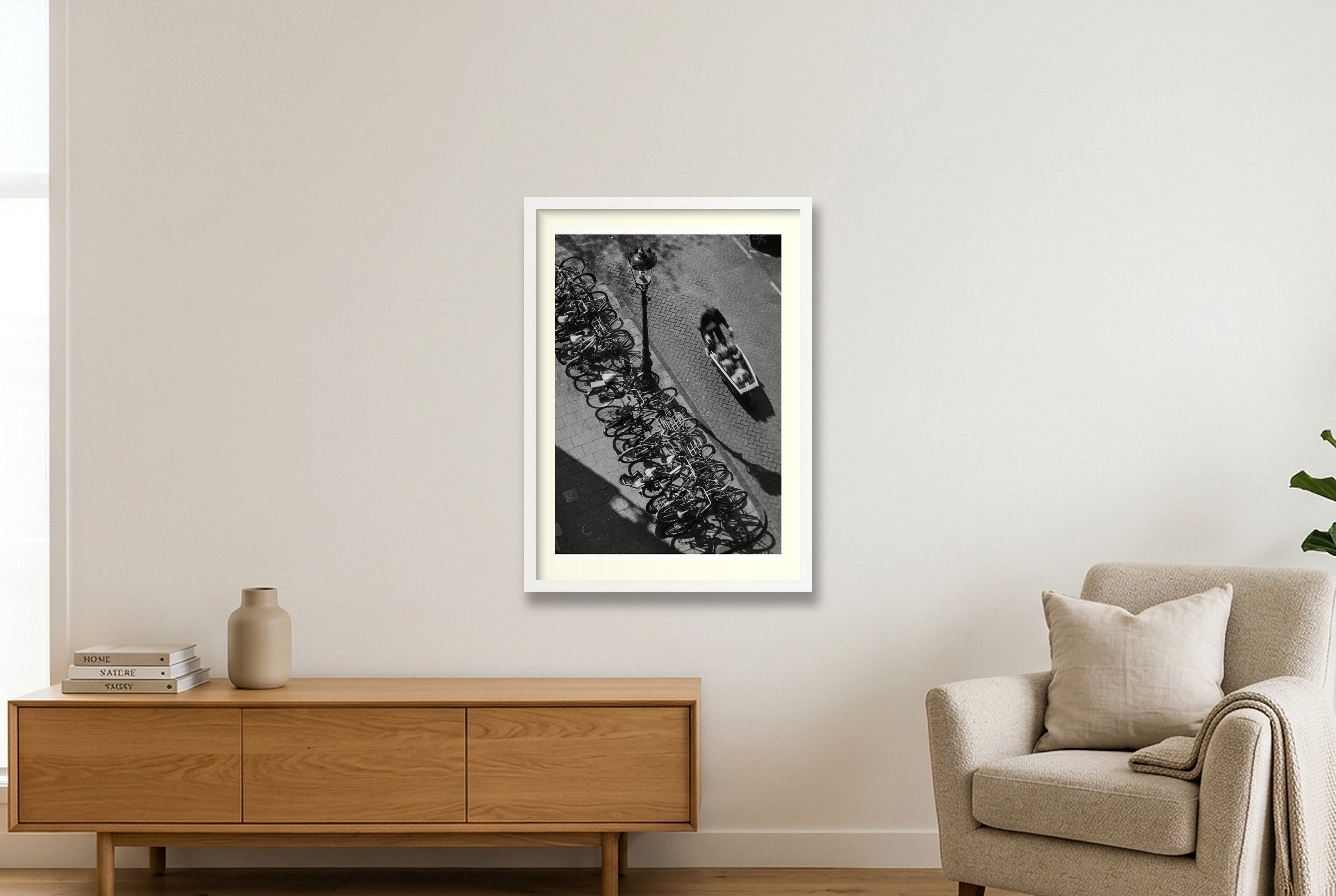 Our Old Street — 42×59cm, 17×23" White Frame