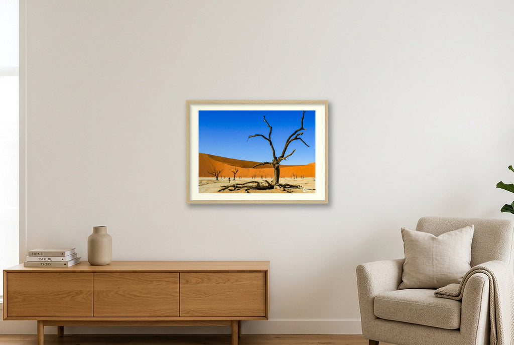 There's A Dead Vlei In My Soup — 59×42cm, 23×17" Oak Frame