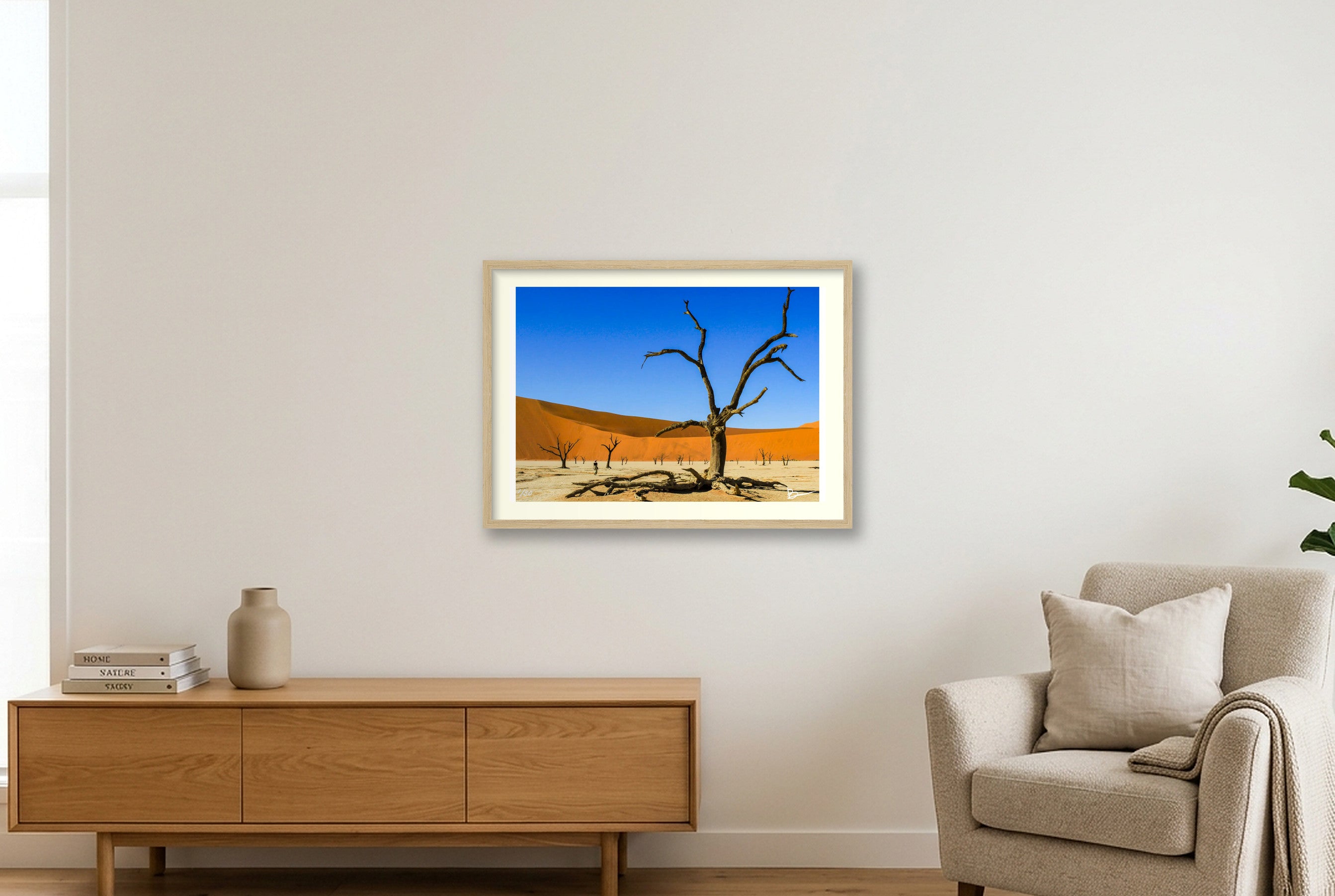 There's A Dead Vlei In My Soup — 59×42cm, 23×17" Oak Frame