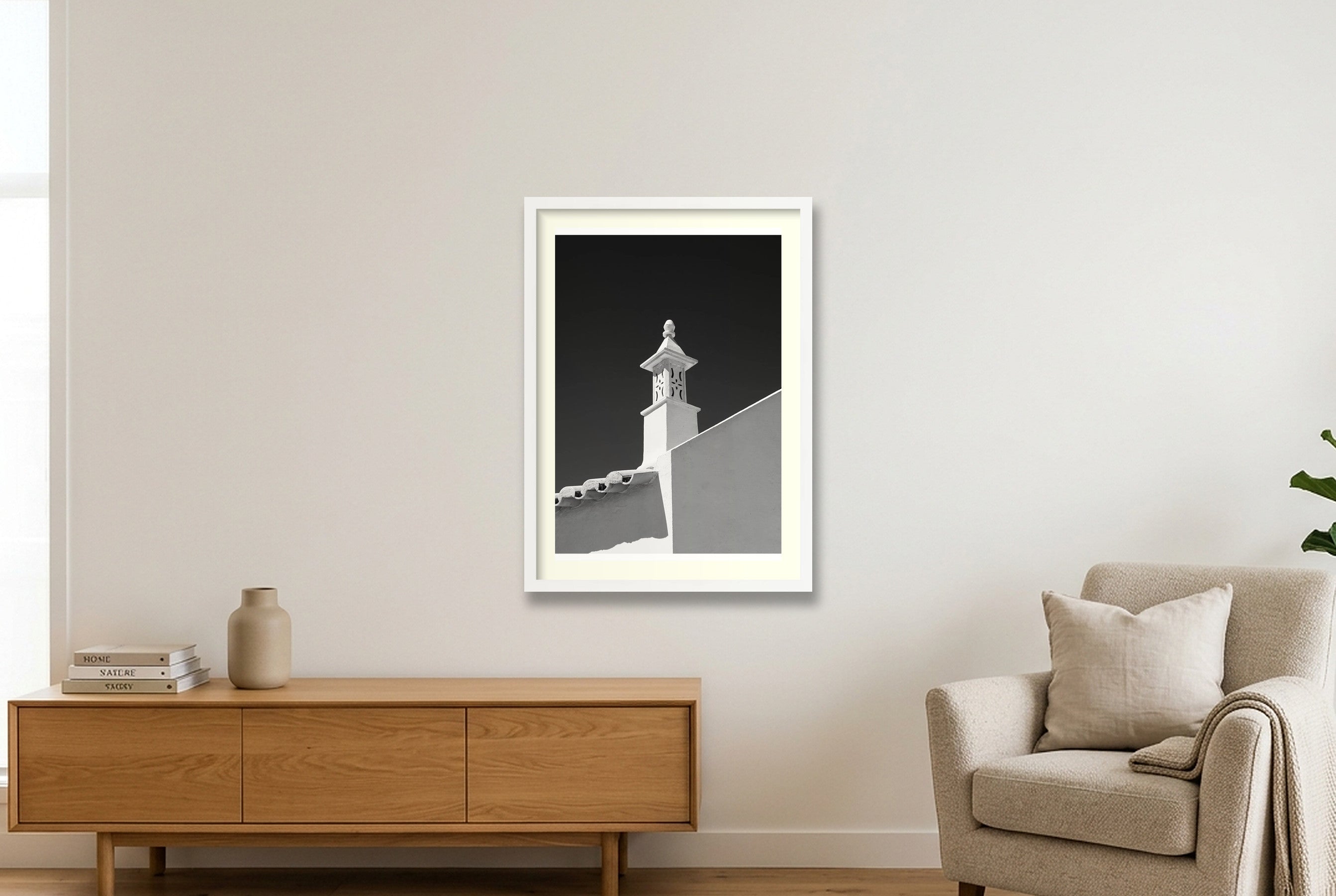 The Chimney One — 42×59cm, 17×23" White Frame