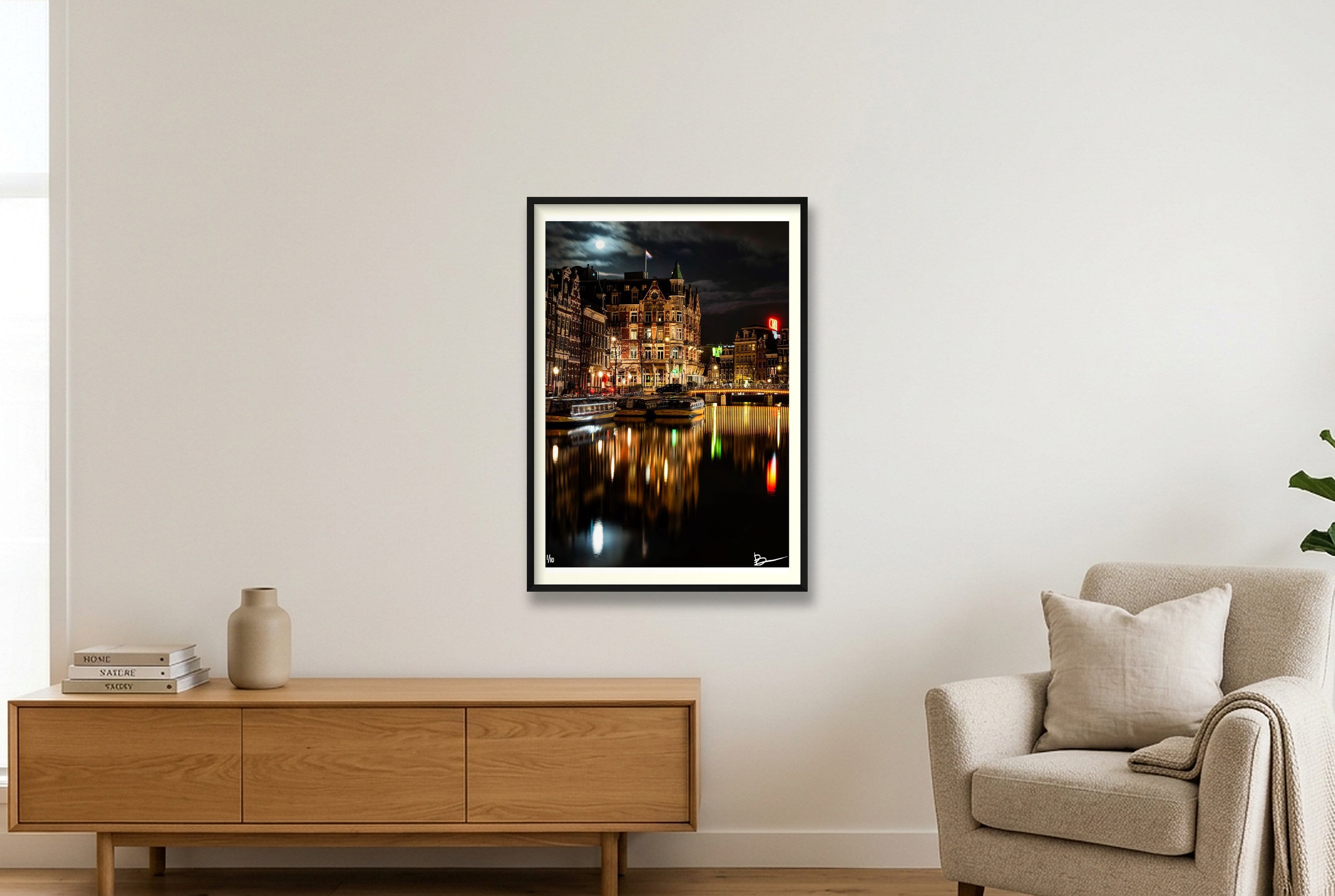 Hotel, Motel, Holidaying — 70×100cm, 28×39" Black Frame