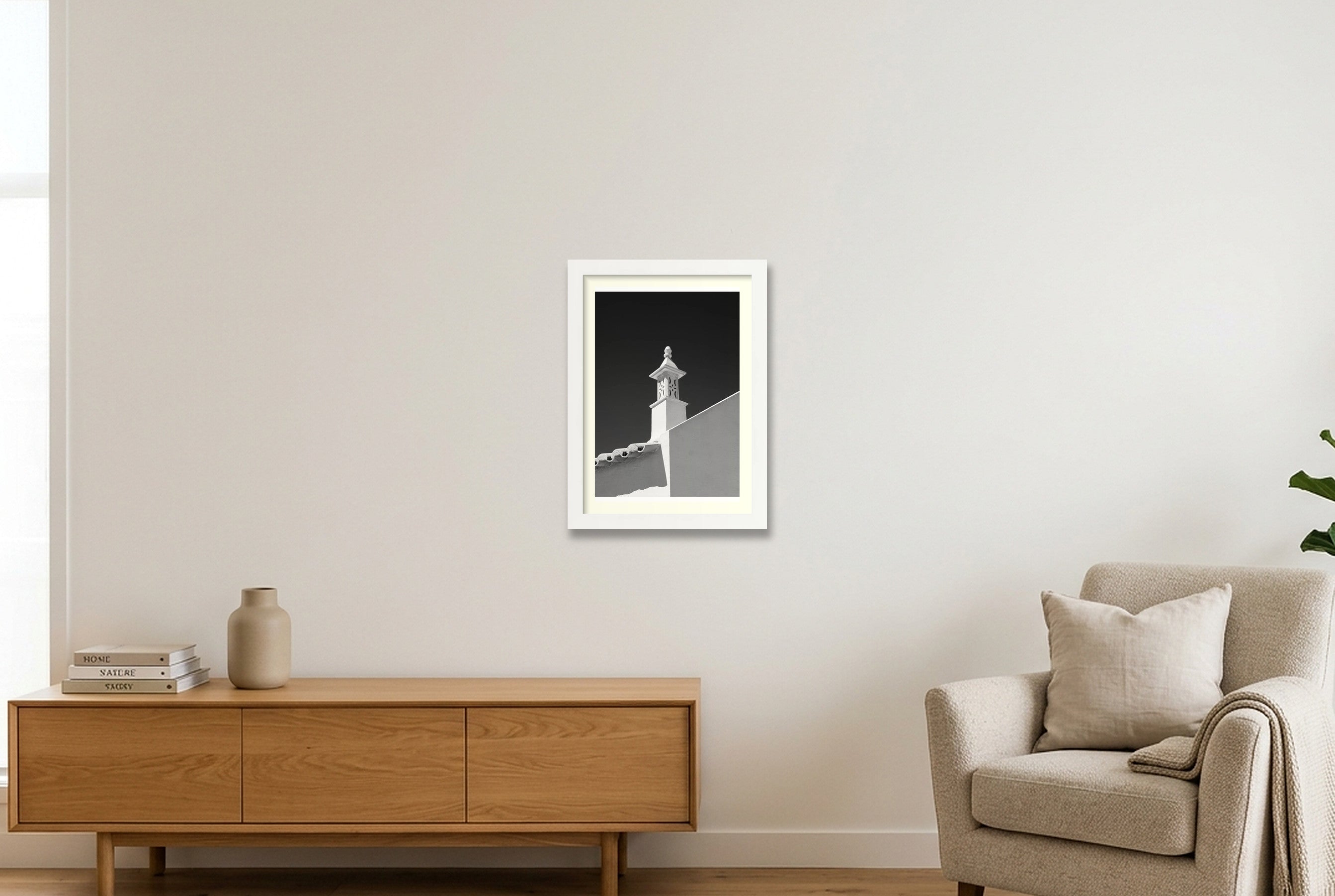 The Chimney One — A4 (21×30cm, 8×12") White Frame